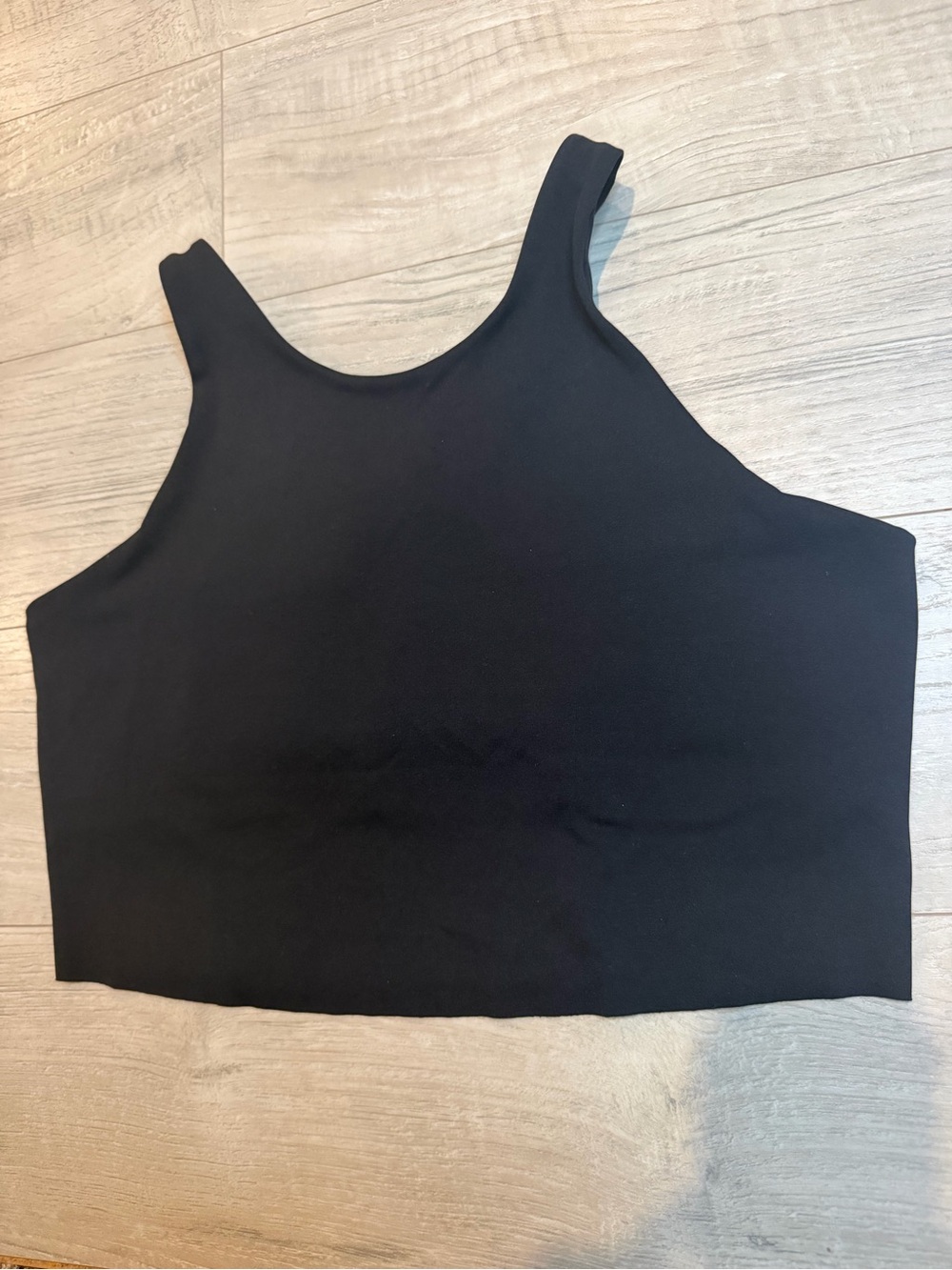 Nike Yoga Dri-FIT Luxe Women's Shelf-Bra Cropped Tank Black size L - Picture 10 of 11